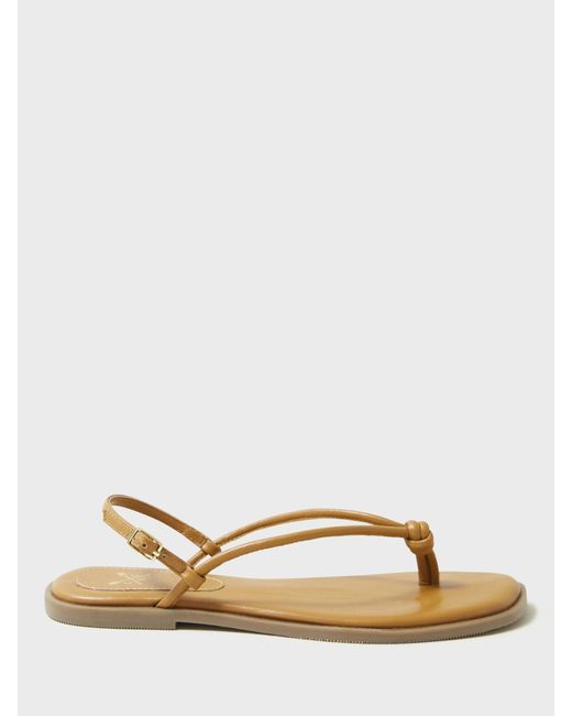 Crew Natural Knot Leather Sandals