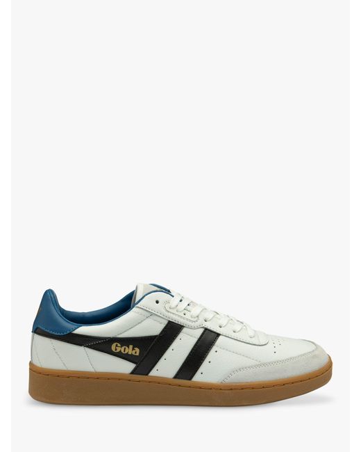 Gola White Classics Contact Leather Lace Up Trainers for men