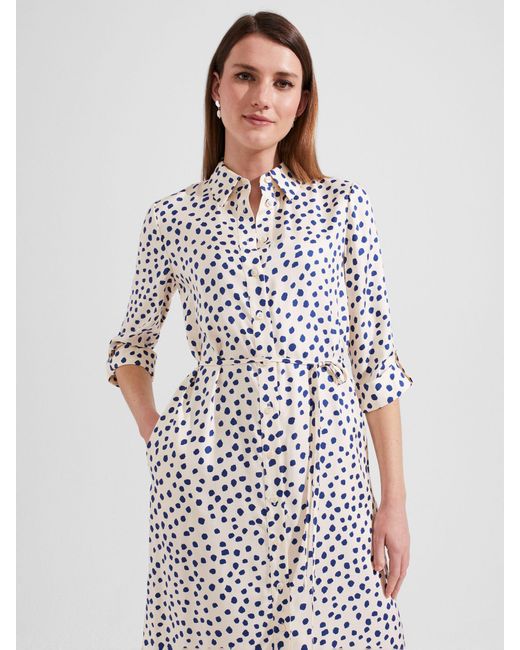 Hobbs Cali Spot Shirt Dress Lyst UK