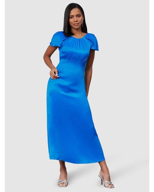 Closet Blue Cape Sleeve Midaxi Dress