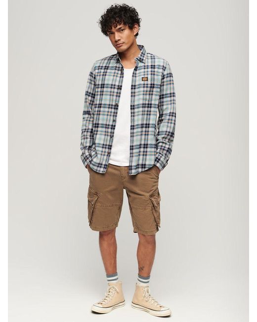 Superdry Brown Core Cargo Shorts for men