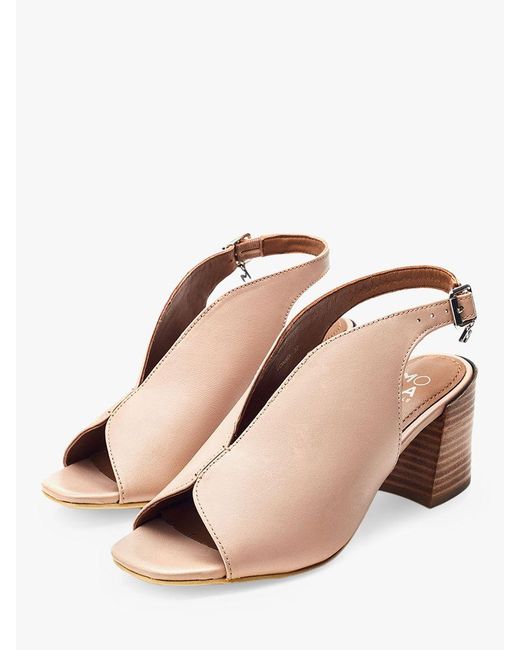 Moda In Pelle Pink Lonnia Leather Sandals