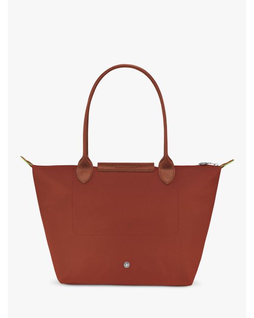 Longchamp Red Le Pliage Green Recycled Tote Bag