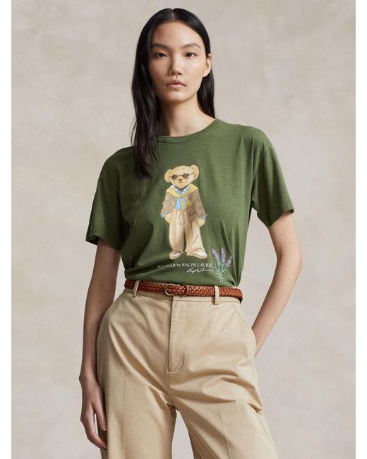 Ralph Lauren Green Polo Bear Graphic T-shirt