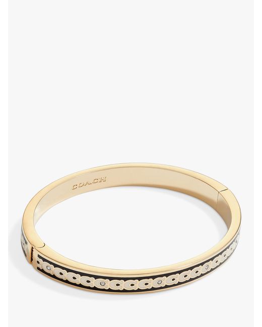 Coach pave clearance hinged bangle