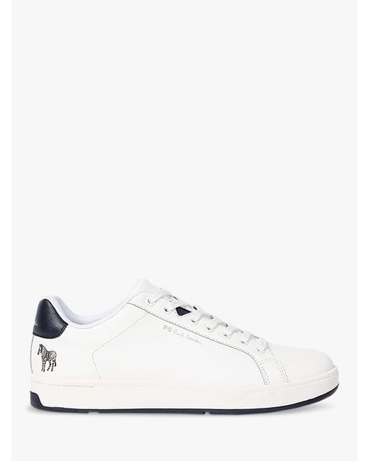 Paul Smith White Albany Leather Trainers for men