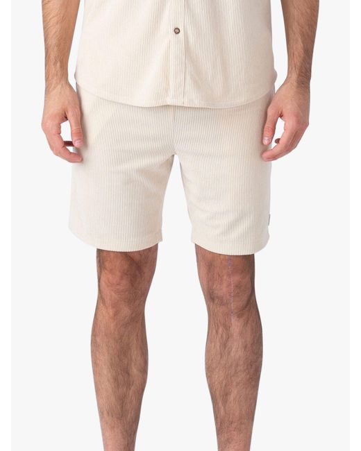 Luke 1977 Natural Aruba Cord Shorts for men