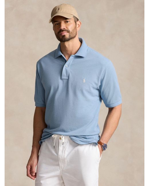 Ralph Lauren Blue Big & Tall Regular Fit Polo Shirt for men