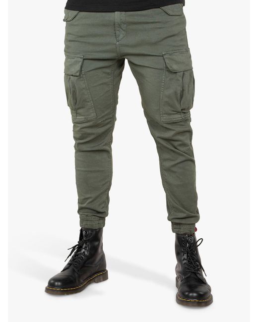 Alpha Industries Green Airman Cargo Trousers for men