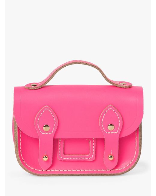 Cambridge Satchel Company Pink The Micro Satchel Leather Bag