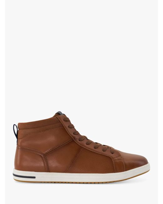 Dune Brown Sezzy Synthetic High-top Trainers for men