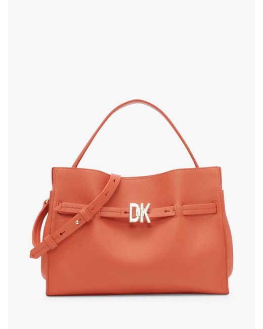 DKNY Brown Bushwick Leather Shoulder Bag