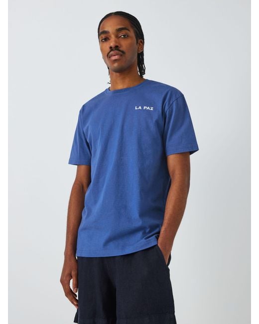 La Paz Blue Print T-shirt for men