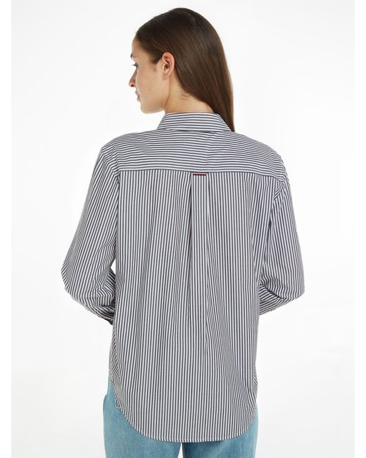 Tommy Hilfiger Gray Relaxed Stripe Shirt
