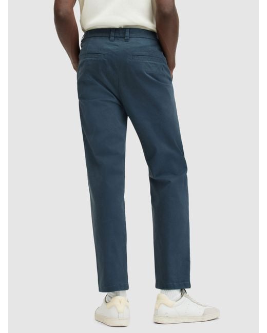 AllSaints Blue Walde Chino Trousers for men