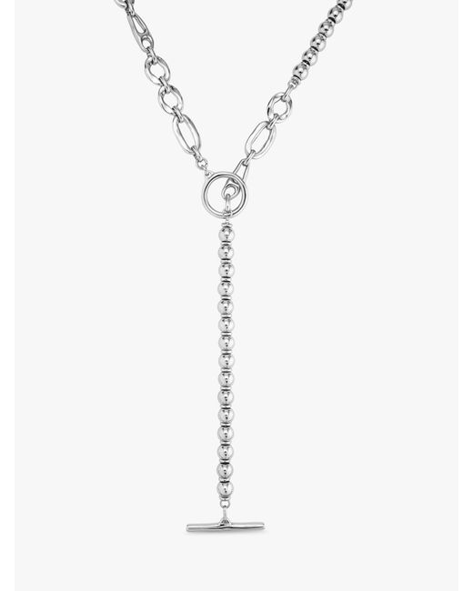 Chunky Lariat Necklace with Pearl Pendant – Viviane Guenoun
