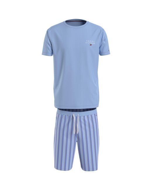 Tommy Hilfiger Blue Woven Pyjama Set for men