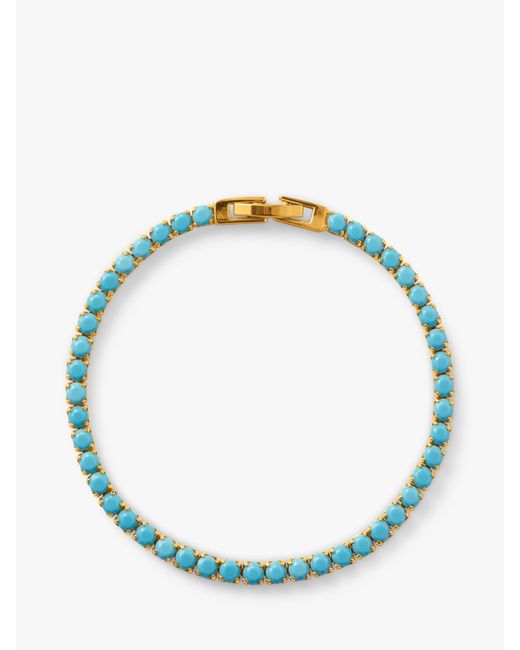 Orelia Blue Turquoise Tennis Bracelet