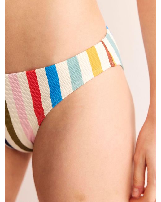 Boden Multicolor Arezzo Texture Stripe Bikini Bottoms