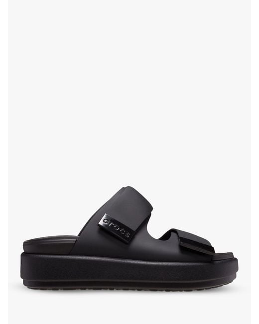 CROCSTM Black Brooklyn Luxe Sandal