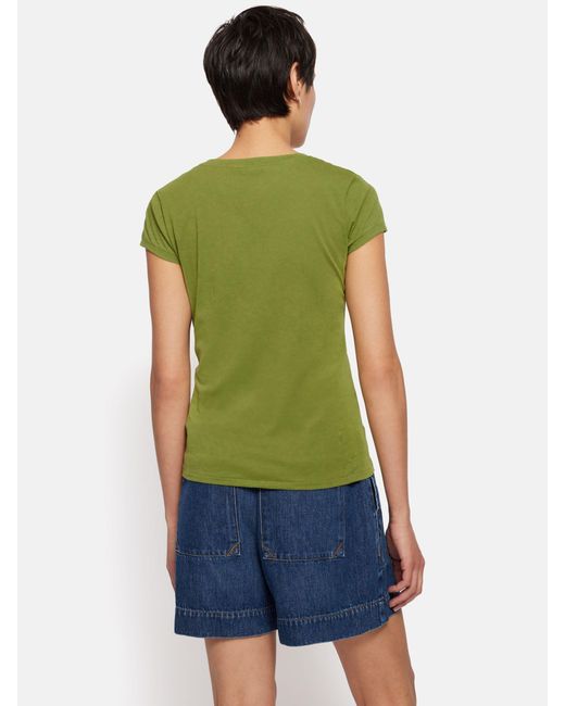 Jigsaw Green Supima Cotton T-shirt