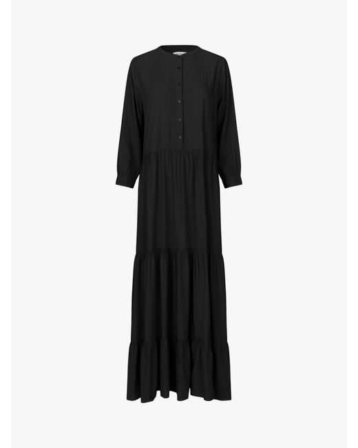 Lolly's Laundry Black Nee Tiered Maxi Dress