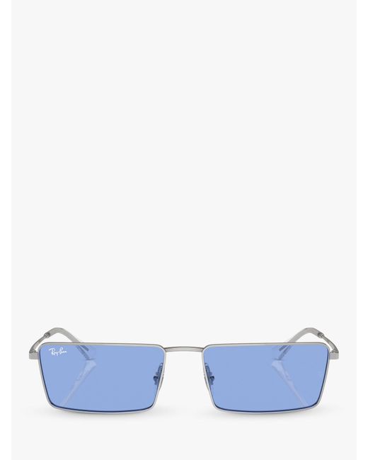 Ray-Ban Blue Rb3741 Rectangular Sunglasses