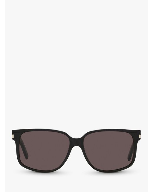 Saint Laurent Gray Ys000476 Square Sunglasses for men