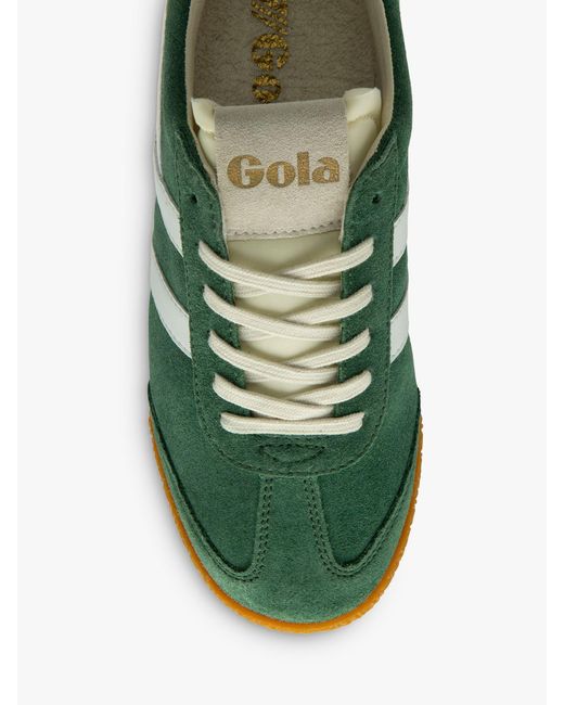 Gola Green Classics Elan Suede Lace Up Trainers