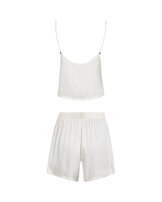 Calvin Klein White Cami & Shorts Pyjama Set