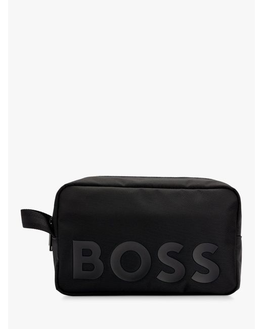 Boss Black Boss Recycled Logo Washbag for men