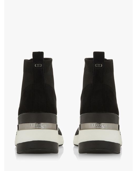 dune sock trainers black