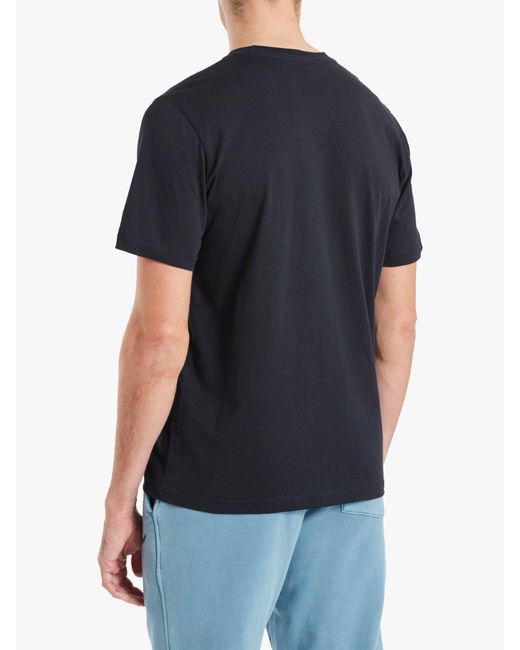 Paul Smith Black Regular Fit Stripe Logo T-shirt for men