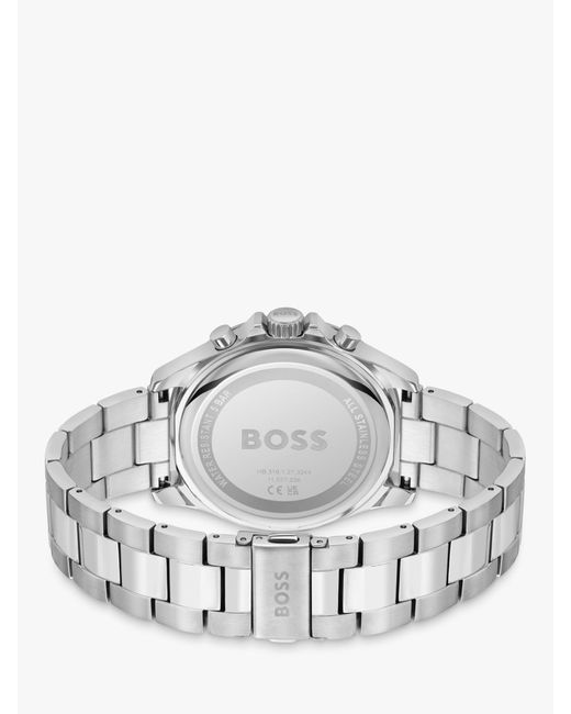 Boss White Boss 1514108 Troper Chronograph Bracelet Strap Watch for men