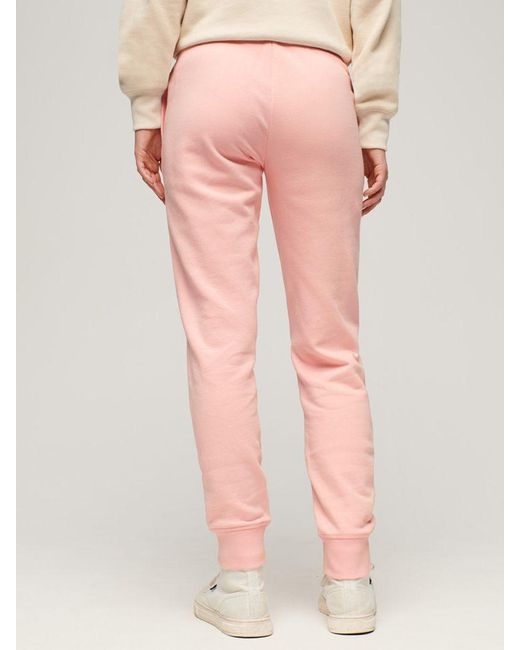 Superdry Pink Essential Logo Joggers