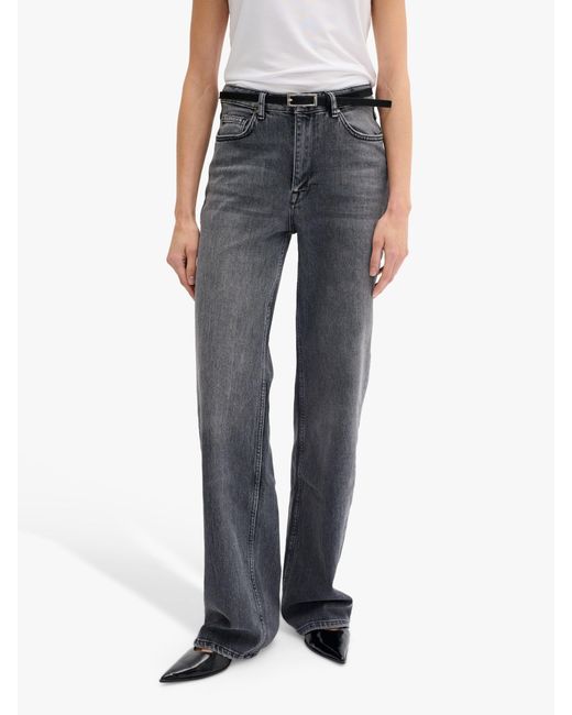 My Essential Wardrobe Blue Louis High Waisted Wide Leg Jeans