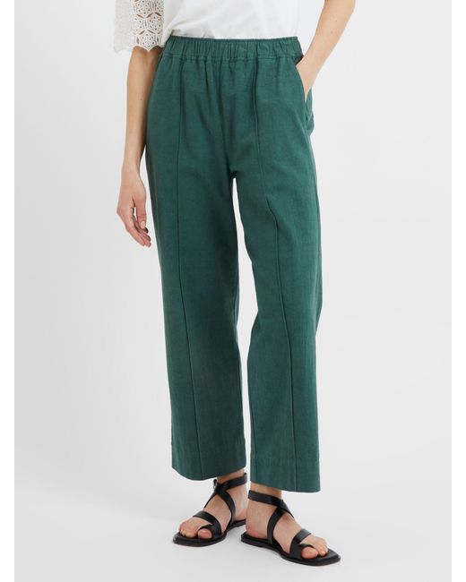 Great Plains Natural Crinkle Cotton Trousers