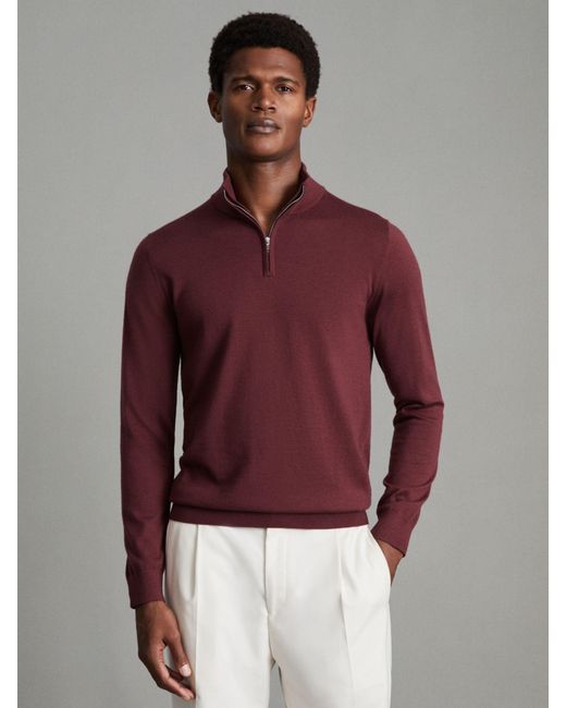 Merino wool half zip hotsell jumper