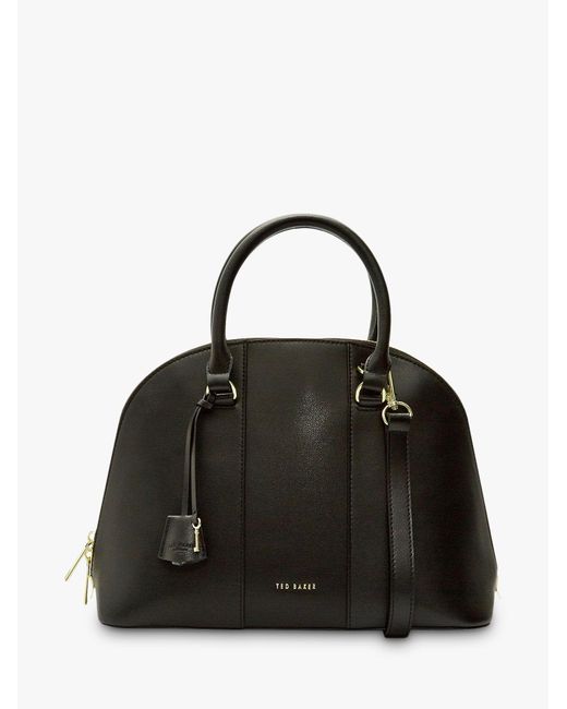 Ted Baker Black Kaitiee Leather Dome Tote