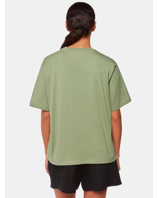 Whistles Green Relaxed Cotton T-shirt
