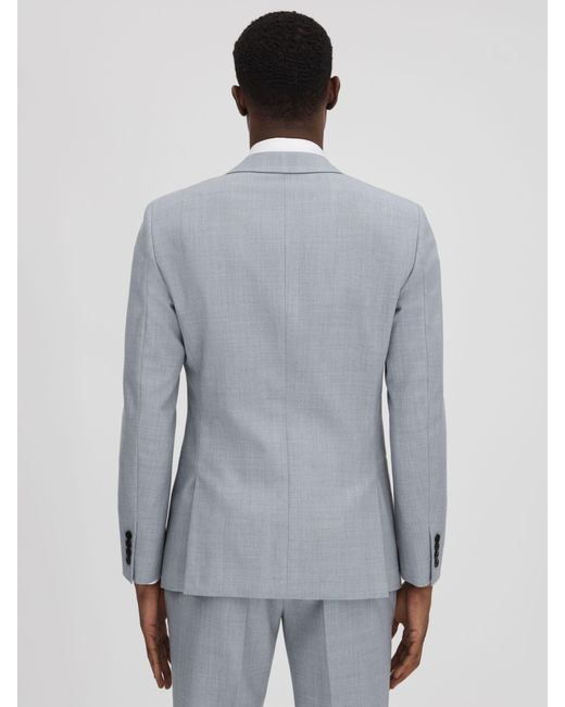 Reiss Gray Dandy Tailored Fit Suit Jacket for men