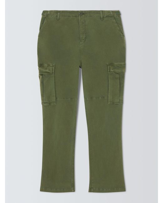 GOOD AMERICAN Green Uniform Cargo Trousers