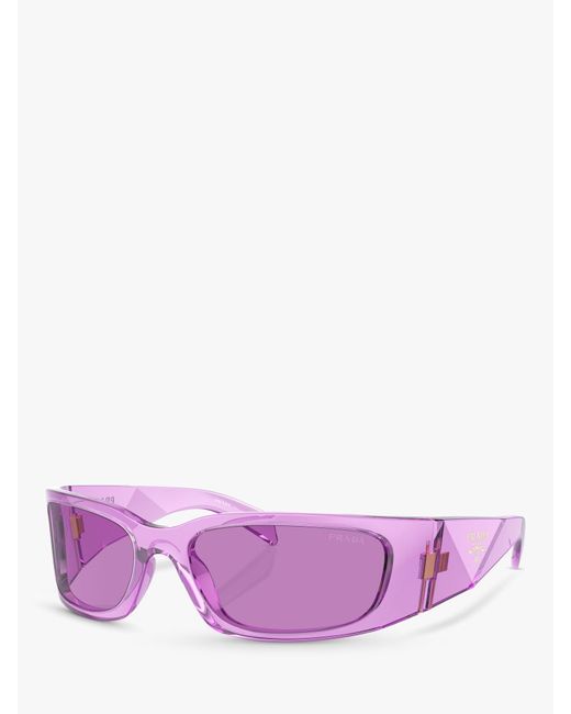 Prada Pink Pr A14s Wrap Sunglasses