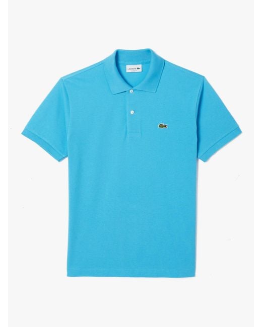 Lacoste Blue L.12.12 Classic Regular Fit Short Sleeve Polo Shirt for men