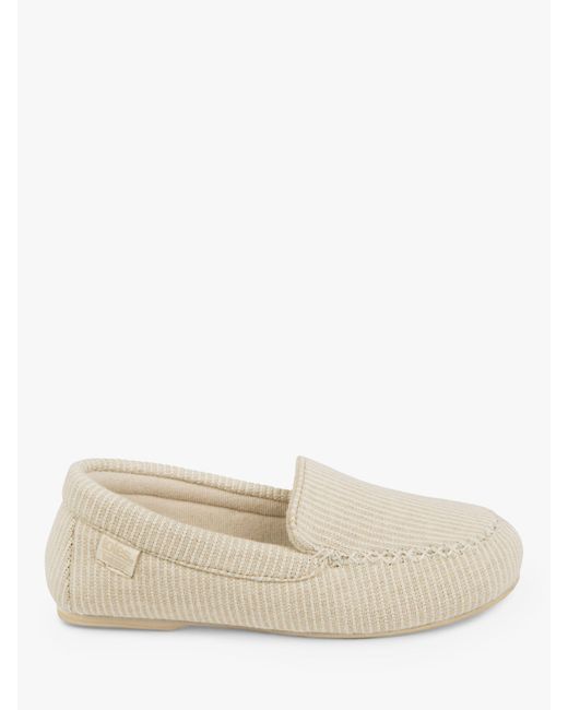 Totes Natural Textured Moccasin Slippers