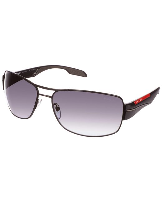 Prada Black Ps53ns 7ax5w1 Sport Polarised Sunglasses for men