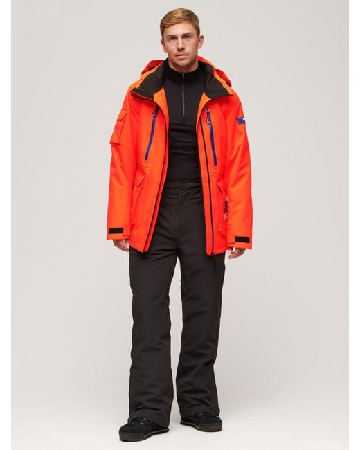 Superdry Orange Sport Ski Ultimate Rescue Jacket for men