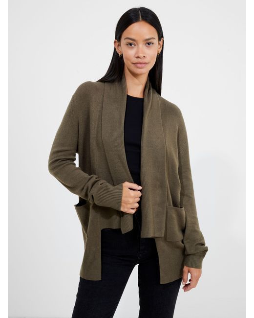 French Connection Green Waterfall Cardigan