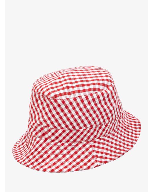 Brora Red Gingham Bucket Hat