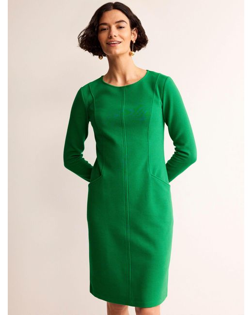Boden Green Ellen Ottoman Shift Dress